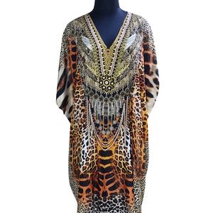 Leopard Print Kaftan-Animal Print Kaftan Dress New Caftans